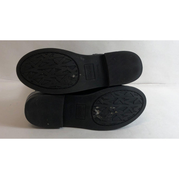 Size 5 Women's Michael Kors Black Brown Riding Boots - Picture 4 of 5